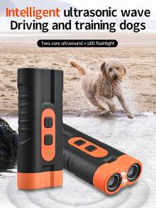 1pc New Pet Smart Ultrasonic Dog Repellent & Trainer With LED Light, Uses Ultrasonic Sound To Repel, No Physical Harm To Pets, For Daily Pet Barking, Elegant Design, Easy Operation And Portable, Dual-Core High-Power High-Frequency Ultrasonic Sound Waves - Multicolor - View 10