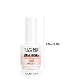 TWOING 15ml 8-in-1 Jelly Nude Builder Gel, Gel Kuku Multifungsi yang Merata Sendiri untuk Membangun Apex, Ekstensi Kuku, Pembentukan & Pelapisan Kuku, Hasil Akhir Transparan Netral, Seni Kuku DIY Ramah untuk Pemula, Membutuhkan Lampu UV/LED - merah muda telanjang - View 9