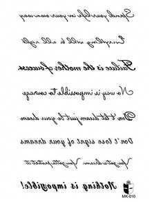 STARTTOOS 1pc Black Ins Style Minimalist Handwritten Cursive English Quote Pattern Party Gift Music Festival DIY Holiday Gift Temporary Waterproof Tattoo Sticker For Arm - Black - View 5