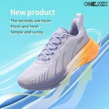 ONEMIX 2026 新款男士時尚運動休閒慢跑鞋,舒適吸震輕量透氣網布慢跑鞋,馬拉松訓練健身運動鞋,戶外登山防滑男鞋,日常走路休閒男士運動鞋,Oxygen Space 氣泡中底科技吸震輕量彈力運動鞋,中性款 - 琺瑯紫 - 查看 11