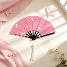 10pcs Women's Handheld Fans, Vintage Pattern Design, Bright Vintage Style, Lightweight And Portable, Suitable For Daily Use, Outdoor Activities And Party Occasions, Ideal Fashion Accessory - Hand Fan - View 15