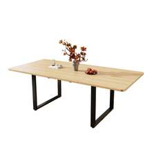 140/180/220cm Extendable Dining Table, 6-10 Seater MDF Kitchen Table, Modern Large Dining Table With Heavy-Duty Extension Runners, 100kg Load Capacity - Oak - View 8
