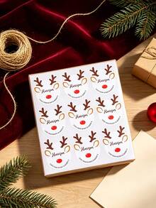 Personalized Christmas Gift Stickers, Customizable Text Holiday Labels, Perfect For Decorating Gift Wrappings, Envelopes And Candy/Snack Packaging. - Multicolor - View 10