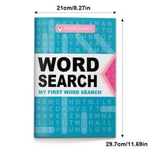 Sách bài tập giải đố tìm từ cho trẻ em, tìm từ thông dụng, trò chơi tìm từ ẩn, luyện từ vựng và chính tả, luyện viết, nhận diện từ, rèn luyện sự tập trung và tập trung, huấn luyện trí não, hoạt động học tập tại nhà, lớp học và khi đi du lịch, phiên bản tiếng Anh - Sách bài tập giải đố tìm chữ - Xem 3
