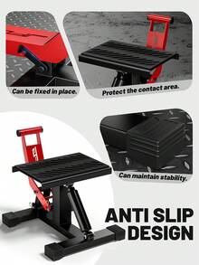 Off-Road Motorcycle Stand, 1000 Lbs Capacity, Hydraulic Motorcycle Lift Table, Adjustable Height, Perfect For Electric Off-Road Motorcycles, Small Motorcycles Maintenance And Repair Accessories. - A - View 5