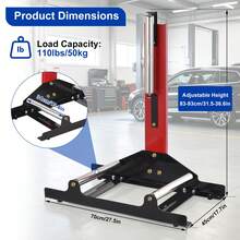 Wheel Detailing Stand | 360 Rolling | Heavy Duty Steel Automotive Wheel Detailing Stand | for Tire Shine Application, Ceramic Coating Prep, Rim Cleaning - A - Übersicht 2