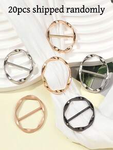 5pcs Multi-Functional Alloy Buckle Set - Versatile, Mix & Match, Shortening Tool, Corner Knot, Belt, T-Shirt Buckle, Casual Pop Culture Style - A - View 15
