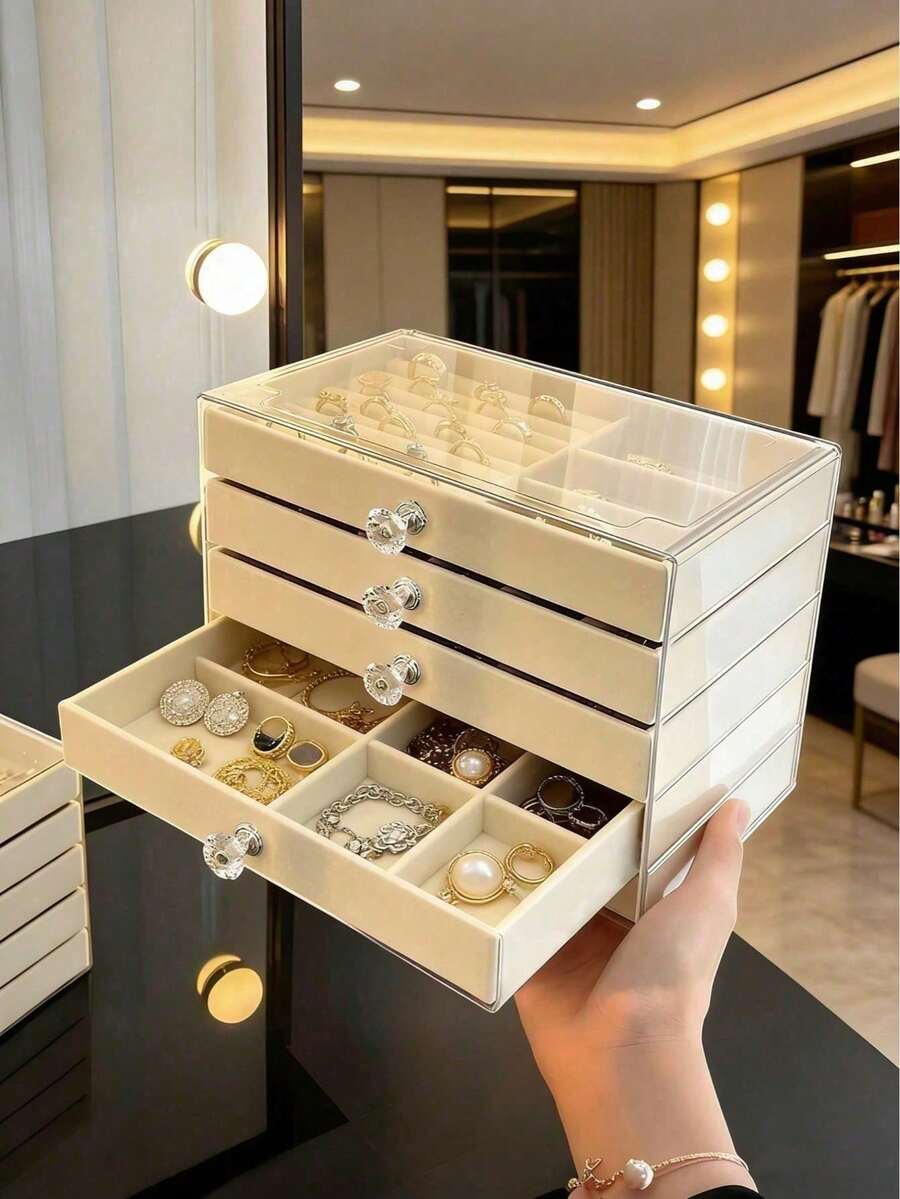Jewelry Cabinet - Beige - View 1