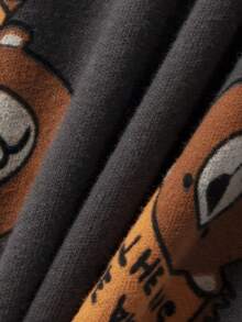5 Sets Send 1 Set Random Boys Cartoon Underwear Set Medium Thick Long Sleeve Long Pants Loungewear Set Pajamas Cartoon Print Autumn Clothes - Multicolor - View 7