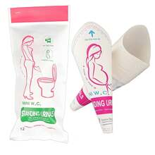 12/50pcs Urinal Wanita Sekali Pakai, Corong Buang Air Kecil Portabel untuk Wanita, Alat Buang Air Kecil Berdiri, Bahan Kertas Tahan Air, Untuk Berkemah dan Mendaki di Luar Ruangan - MultiWarna - View 6