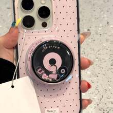 Cute Vinyl Record Shaker Magnetic Phone Grip, Round Shakeable Music Element MagSafe Phone Holder, Portable Foldable Phone Stand For Smartphone - Multicolor - View 4