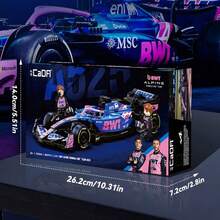 CADA-1:24 BWT ALPINE FORMULA ONE TEAM A525 Building Block Racing Car PIERRE GASLY Celebrity Style - Multicolor - View 9