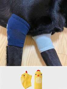 Pelindung Sendi Lutut & Siku Anjing Besar, Pelindung Kaki Anti-Abrasi untuk Golden Retriever, Labrador, German Shepherd, Bagian Depan & Kaki - MultiWarna - View 8