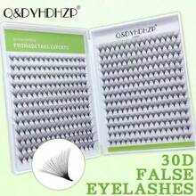 New Fan Shape Pre-Made Dense Lash Extensions, 3D/6D/9D/10D/20D/30D, 8-15mm Mixed Length, D Curl, Fine Base, Handmade Dense Pre-Made Lash Extensions - D - View 7