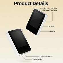 Magnetic Selfie Screen Mirror, Selfie Remote Control Assistant, Rear Camera Selfie Viewfinder, Wireless Real-Time Preview Vlog Monitor, One-Click Focus Adjustment, Magnetic Ring Included, Compatible With Various Smartphones - View 4