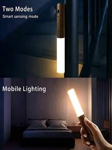 1/2/4pcs Motion Sensor Wall Light, Magnetic USB Rechargeable Wall Lamp, Suitable For Wardrobe, Bathroom, Toilet, Hallway, Bedroom, Stairs And Cabinet Desktop Lighting - Multicolor - View 10