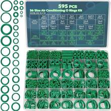 Set O-Ring 595 buah, Bulat, Cocok untuk AC Mobil, Kompresor, dan Penyegelan Pipa Profesional, Alat Perawatan dan Perbaikan Mobil/Pipa yang Tahan Lama, Pilihan Ideal untuk Para Profesional - Beraneka warna - View 1