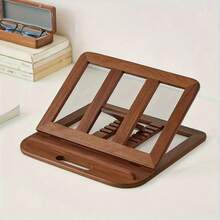 1pc Wooden Multi-Angle Adjustable Laptop Stand - Foldable Multifunctional Solid Wood Computer Lift Stand, Precision Crafted Whole Wood With Rounded Corners To Protect Device, Multi-Angle Free Adjustment To Relieve Neck Strain, Hollow Design For Heat Dissipation, Suitable For Study Desk, Bedroom Desk, Office Desktop, Rental Simple Workstation - Multicolor - View 6
