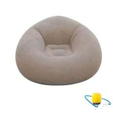Multi‑Color Inflatable Leisure Chair With Matching Footrest Durable PVC Padded Air Sofa Ergonomic Blow‑Up Lounger Lightweight Compact Easy Storage Versatile Seating For Living Room Bedroom Camping Travel Outdoor Activities - Comfortable and Casual Style - View 12