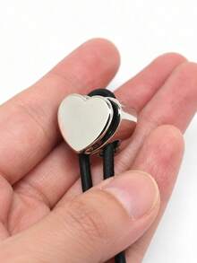 12/8/4/1pc/Set Multi-Functional Heart-Shaped Double-Hole Cord Lock (Silver/Gunmetal/Black), Spring Buckle Adjuster, Commonly Used For Hoodie, Backpack Or Clothing Drawstring Adjustment, Clothing Accessories - Multiple Styles - View 7
