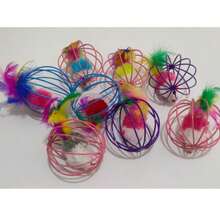 Colorful Cage Mouse Toy Set, Relieve Cat Boredom, Full Of Fun - Interactive Rolling Ball And Mouse Toys, Let Your Cat Have A Great Time. 1/2/5 Random Colors - A - View 10