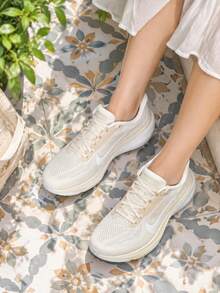 Women's Running Shoes W NIKE AIR ZOOM PEGASUS 42 Mesh Breathable Road Running Shoes IB1881-106 - Peak White/Pale Ivory - View 5