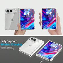 keshengtai High Definition Transparent Phone Case With Hinge Protection, Hard PC Back Plate Protective Phone Cover, Compatible With IPhone Duo - Clear - View 7