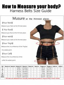 1 buah Garter Paha Gothic Hitam Wanita, Aksesori Gelap, Cocok untuk Pakaian Klub, Disko, dan Pesta - Coffee Brown - View 8