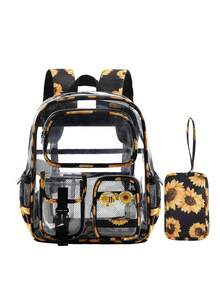 Mini Transparent Backpack 12x6x12 Stadium Approved Women's Girls Clear Small Daily Bag For Concerts Sports Events Travel Work Holidays - Multicolor - View 15