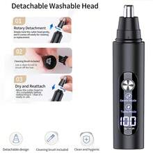 1 buah Alat Cukur Bulu Hidung LED Isi Ulang 150mAh, Alat Cukur Bulu Telinga dan Hidung Elektrik Dua Kecepatan, Cocok untuk Pria di Rumah dan Saat Bepergian - beraneka warna - View 9