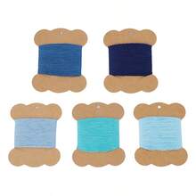 5 Colors 5 Pieces Wool Embroidery Thread, 50m Per Piece, 250m Total, Wool Handmade Embroidery Thread, DIY Needlework Craft, 6 Color Combinations Available - Multicolor - View 6