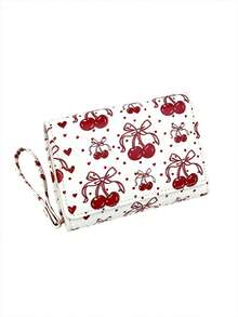 Women's Short Wallet, Multi-Slot Small Purse With Wrist Strap, Fashionable Cute Printed Pattern Coin Pouch, Women's Daily Use Handbag - Multicolor - View 9