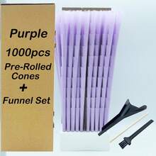 1000/200/100/50/30pcs/Set Large Pre-Rolled Cone Set | 110mm Slow Burning Multicolor Professional Pre-Rolled Cones Premium Packaging Tubes | For Smoking - Perfect Gift For Him - View 16