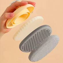 1pc Short Handle Bath Scrub Brush Exfoliating Bath Sponge With Holder Body Scrubber Back Scrubber For Shower And Bath Cleaning - Multicolor - View 4