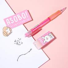 5pcs Rabbit Jelly Erasers, Office Supplies, Drawing Standard Pencil Erasers - 5pcs Pink Rabbit Sandwich Eraser - View 4
