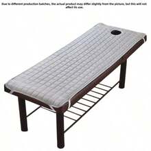 1pc Soft Thickened SPA Massage Bed Mat And Face Cradle Set, Comfortable Facial Beauty Bed Cover With Hole - Multicolor - View 10