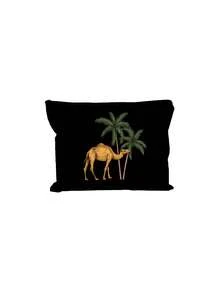 Date Palm Tree Camel Print Makeup Bag, Portable Zipper Cosmetic Pouch, Desert Style Travel Toiletry Storage Bag For Women,Middle Eastern Style,Boho Desert Pattern,Arabic Style, Lightweight, Multi‑Purpose, Gift For Her, Daily Cosmetic Storage - Multicolor - View 18
