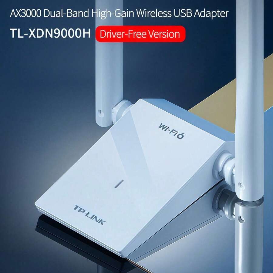 tp-link TL-XDN9000H Smart Driverless Network Adapter, Slim And Portable, Equipped With USB 3.0 Interface, Widely Compatible With Windows 10 And 11 Operating Systems, White - White - View 1