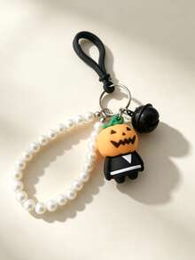 Cartoon Halloween Pumpkin Keychain Pendant Cute Skull Doll Car Key Chain Gift Charm - Multicolor - View 2