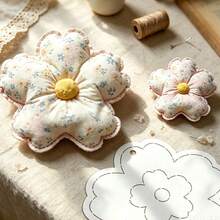1Pc Fabric Flower Pillow Sewing Template, DIY Flower Pattern Quilting Stencil, Patchwork Template Available In Two Sizes, Durable PET Template For Handmade Fabric Sewing, Quilting And DIY Handicraft Making, Perfect For Home Decoration - Classic - View 7