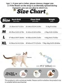 1 chiếc áo vest kèm dây xích cho thú cưng, phụ kiện chó hoạt hình 3D Teddy, dây dắt chó mèo đi dạo ngoài trời, đai yếm chống thoát - Nhiều màu - Xem 3