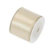5 Rolls/3 Rolls/1 Roll Double-Sided Gold Thread Ribbon, High-End Gift Wrapping Satin Ribbon, Christmas Ribbon Bows, Cake And Flower Packaging, Christmas Tree And Wreath Decoration, Handmade DIY Accessories Ribbon, Mall And Party Atmosphere Decoration Ribbon - View 9