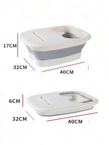 Foldable Foot Bath Basin With Massage Rollers & Lid, Large Deep Portable Foot Soak Tub, Heat Insulation Foot Washing Bucket For Home Use, Relieve Fatigue, Home Essential, Ideal Gift - Multicolor - View 4