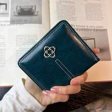 2026 New Summer Women's Short Trifold Small Wallet European & American Vintage Coin Purse Compact Cross-Border Handbag - Multicolor - View 4