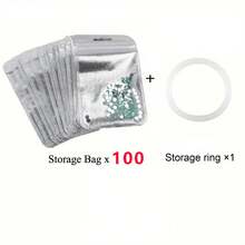 PVC Zipper Storage Bag, Suitable For Diamond Painting Accessories, Beads And Craft Supplies - Transparent Mesh Storage Bag, Suitable For Home And Office Use, Craft Storage Solution | Transparent Mesh Design | Transparent PVC Material - Multicolor - View 5