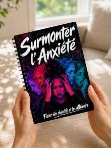 French Version Stop Overthinking And Anxiety Notebook, Anxiety Relief Journal For Daily Self Reflection, Mindfulness, CBT Style Prompts, Stress & Worry Management, Self Care Planner For School, College, Work, Gift - A5 - View 1