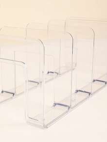 1/4pcs Bag Storage Rack, Space-Saving Storage Rack (Small Size, Only Fits Handbags Or Coin Purses) - Clear - View 6