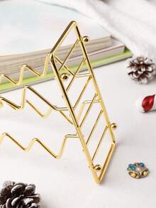 1PC Creative Christmas Tree Shaped Napkin Holder, Desktop Vertical Book Clip Storage Rack, Suitable For Christmas Home Decor, Family Party Gathering Table Decoration Ornament, Holiday Gift For Family And Friends - View 10