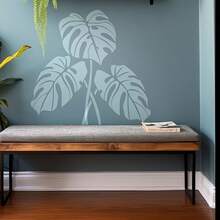 Large Monstera Leaf Pattern Template, Reusable, Tropical Rainforest Plant Monstera Texture Painting Template, Easy-To-Clean PET Material Template, Suitable For Artistic Painting - 11.7 Inches X 8.3 Inches Template - A - View 6