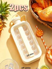 1pc Ice Ball Ice Maker Water Bottle With Lid, Portable Silicone Tray And Water Bottle 2-In-1, Multi-Cavity Mold, Tray, Ice Ball, Ice Maker, Ice Cube, Ice Bag, Ice Bucket, Suitable For Home Bar Party, Easy Release Ice Maker, Suitable For Drinks, Juice, Whiskey - Multicolor - View 20